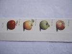 Sellos de America - Estados Unidos -  Ilustraciones a todo color de las manzanas: Baldwin, Granny Smith,Golden Delicious y el espia Norte.