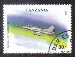 Stamps Tanzania -  Avión 