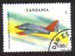 Stamps : Africa : Tanzania :  Avión 