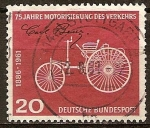 Sellos de Europa - Alemania -  75a Aniv de Daimler-Benz el transporte motorizado,1886-1961.