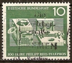 Stamps Germany -  Centenario de Philipp Reis Teléfono (1861).