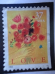 Stamps United States -  Amor - Ramillete de Flores.