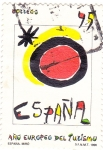 Stamps Spain -  AÑO EUROPEO DEL TURISMO- MIRÓ (11)