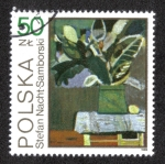 Stamps Poland -  Flowers: Paintings in the National Museum