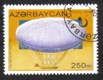 Stamps : Asia : Azerbaijan :  PRIMER DIRIGIBLE ELIPTICO (1784)