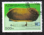 Stamps : Asia : Azerbaijan :  DIRIGIBLE A PEDAL (1909)