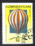 Stamps Azerbaijan -  PRIMER DIRIGIBLE A HYDROGENO (1784)