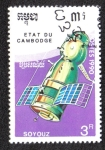 Stamps : Asia : Cambodia :  Satelite Soyouz