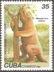 Stamps Cuba -  ANIMALES  PREHISTÒRICOS.  MEGALOCNUS  RODENS.