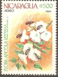 Stamps Nicaragua -  FLORA  APICOLA.  CAMPANILLA.