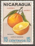 Stamps : America : Nicaragua :  FRUTAS.  NARANJAS.