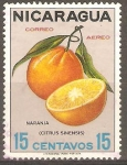 Sellos de America - Nicaragua -  FRUTAS.  NARANJAS.