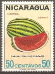 Stamps Nicaragua -  FRUTAS.  SANDÌA.