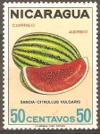 Sellos de America - Nicaragua -  FRUTAS.  SANDÌA.