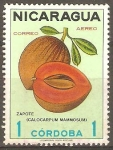 Stamps : America : Nicaragua :  FRUTAS.  ZAPOTE.
