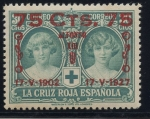 Stamps Spain -  ESPAÑA 381 XXV ANIVERSARIO DE LA CORONACION DE ALFONSO XIII