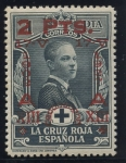 Stamps Spain -  ESPAÑA 384 XXV ANIVERSARIO DE LA CORONACION DE ALFONSO XIII