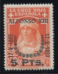 Stamps Spain -  ESPAÑA 385 XXV ANIVERSARIO DE LA CORONACION DE ALFONSO XIII