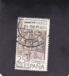 Stamps Spain -  BIMILENARIO DE ZARAGOZA-MOSAICO DE ORFEO (11)
