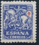 Stamps Spain -  ESPAÑA 996 PRO TUBERCULOSOS 1945