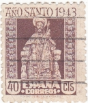Stamps Spain -  APOSTOL -AÑO SANTO COMPOSTELANO (11)