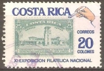 Stamps : America : Costa_Rica :  XI  EXPOSICIÒN  FILATÈLICA  NACIONAL.  AEROPUERTO  INTERNACIONAL  LA  SABANA