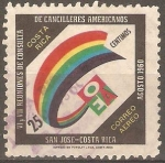 Stamps Costa Rica -  VI  Y  VII  REUNIONES  DE  CONSUTA  DE  CANCILLERES  AMERICANOS