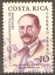 Stamps Costa Rica -  PRIMERA  CONFERENCIA  CONTINENTAL  DE  ABOGADOS.  Lic.  ALBERTO  BRENES  C.