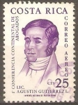 Stamps Costa Rica -  PRIMERA  CONFERENCIA  CONTINENTAL  DE  ABOGADOS.  Lic.  AGUSTÌN  GUTIERREZ  L.