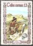 Stamps Cuba -  HOMBRE  PREHISTÒRICO.  HOMBRE  DE  CRO-MAGNON  TALLANDO  EN  COLMILLO.