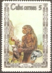 Stamps Cuba -  HOMBRE  PREHISTÒRICO.  HOMBRE  DE  NEANDERTHAL.