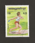 Stamps Cambodia -  XXII Juegos Olimpicos Los Angeles