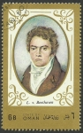 Stamps Asia - Oman -  Beethoven