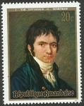 Stamps Rwanda -  Beethoven
