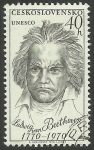 Stamps Czechoslovakia -  Beethoven