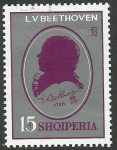 Stamps : Europe : Albania :  Beethoven