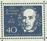Stamps Germany -  Mendelssohn