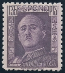 Stamps Spain -  ESPAÑA 1001 GENERAL FRANCO, DE FRENTE