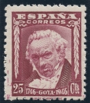 Stamps Spain -   ESPAÑA 1005 II CENTENARIO DEL NACIMIENTO DEL PINTOR FRANCISCO DE GOYA Y LUCIENTES