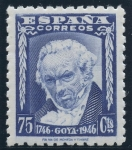 Stamps Spain -   ESPAÑA 1007 II CENTENARIO DEL NACIMIENTO DEL PINTOR FRANCISCO DE GOYA Y LUCIENTES