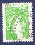 Sellos del Mundo : Europa : Francia : FRA Yvert 1977 Sabine 2,00