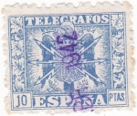 Stamps Spain -  SELLO DE TELÉGRAFOS (11)