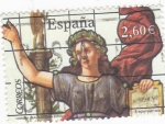 Stamps Spain -  VIDRIERA REAL ACADEMIA ESPAÑOLA (11)
