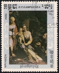 Stamps Cambodia -  Pinturas