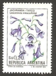Stamps Argentina -   1354 - Flor jacaranda mimosifolia