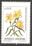 Stamps Argentina -  1471 - Flor Alstroemeria aurantiaca