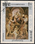 Stamps Cambodia -  Pinturas