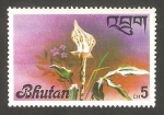 Stamps Bhutan -  Flor