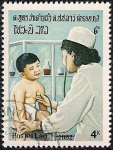 Sellos del Mundo : Asia : Laos : Medicina infantil