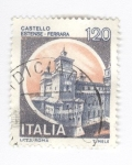 Sellos de Europa - Italia -  Castillo Estense-Ferrara